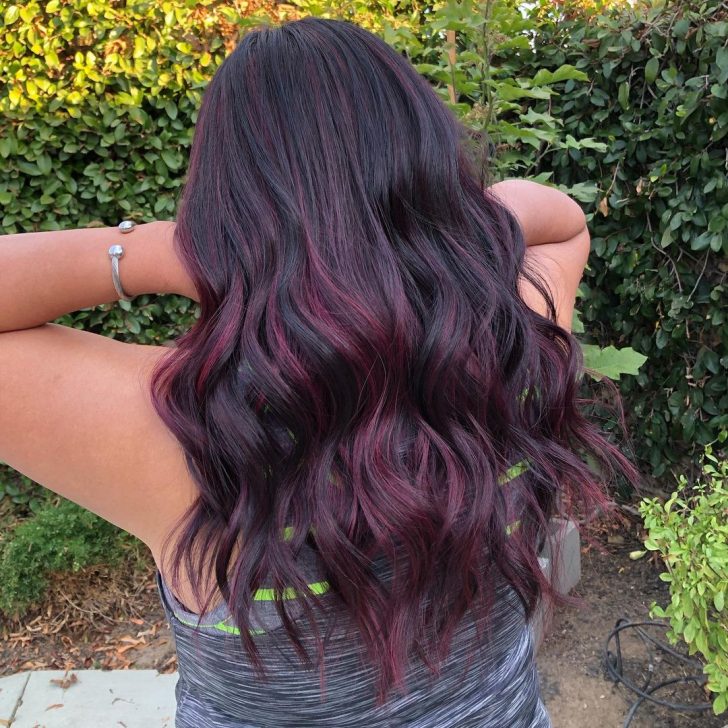 light purple red hair color