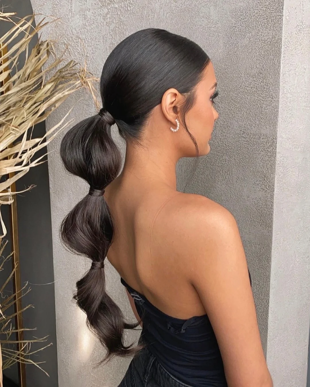 S-noilite Bubble Ponytail Hair Extension – 18 Inch, Clip-In Claw Attachment, Body Wave, Synthetic Blonde Shades