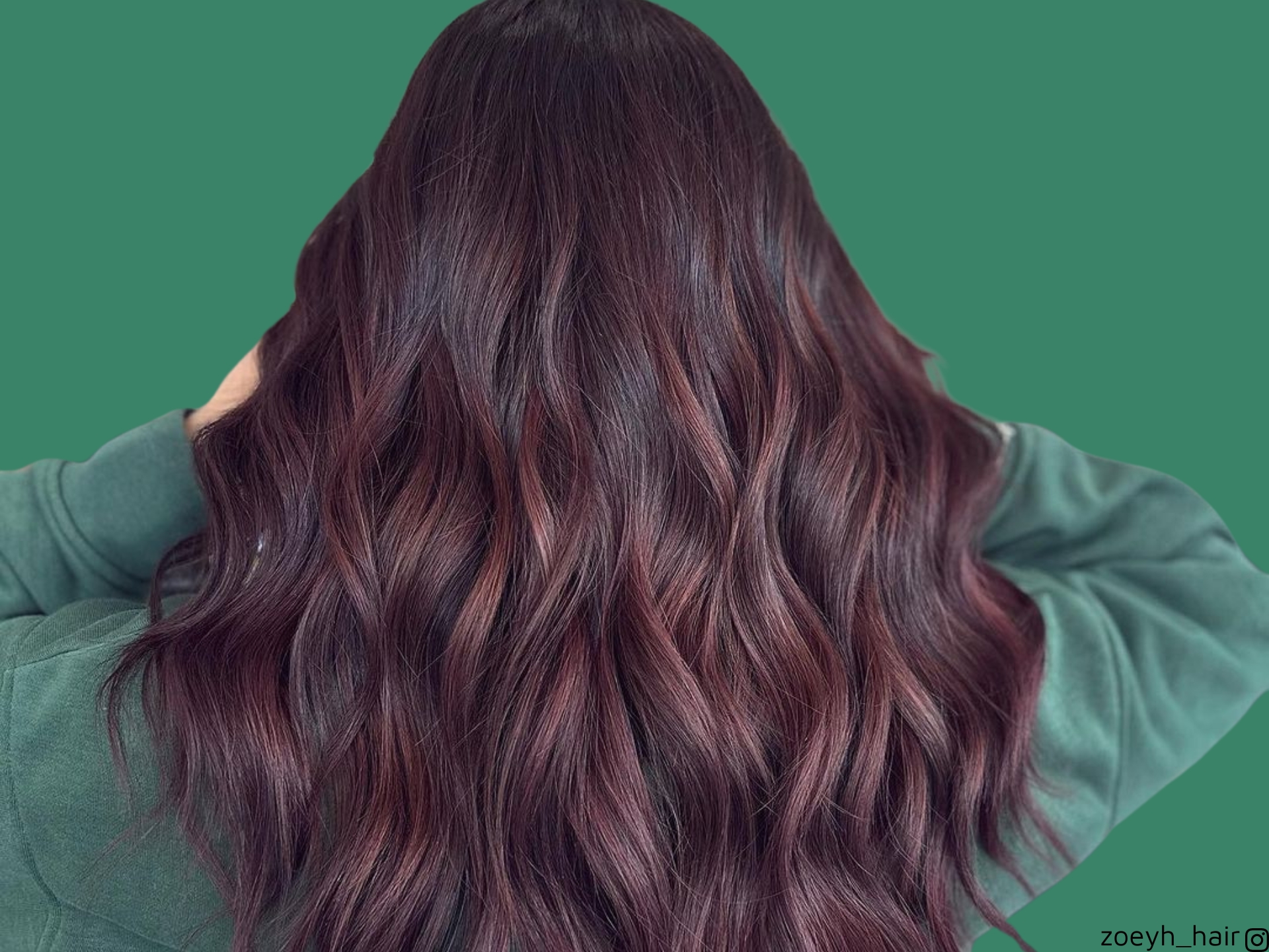 cherry brunette hair