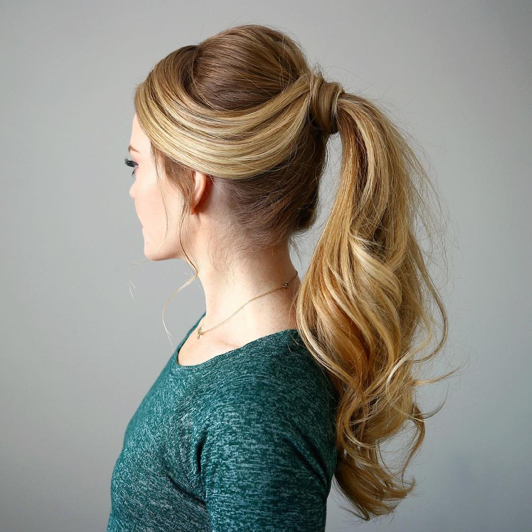 elegant ponytail