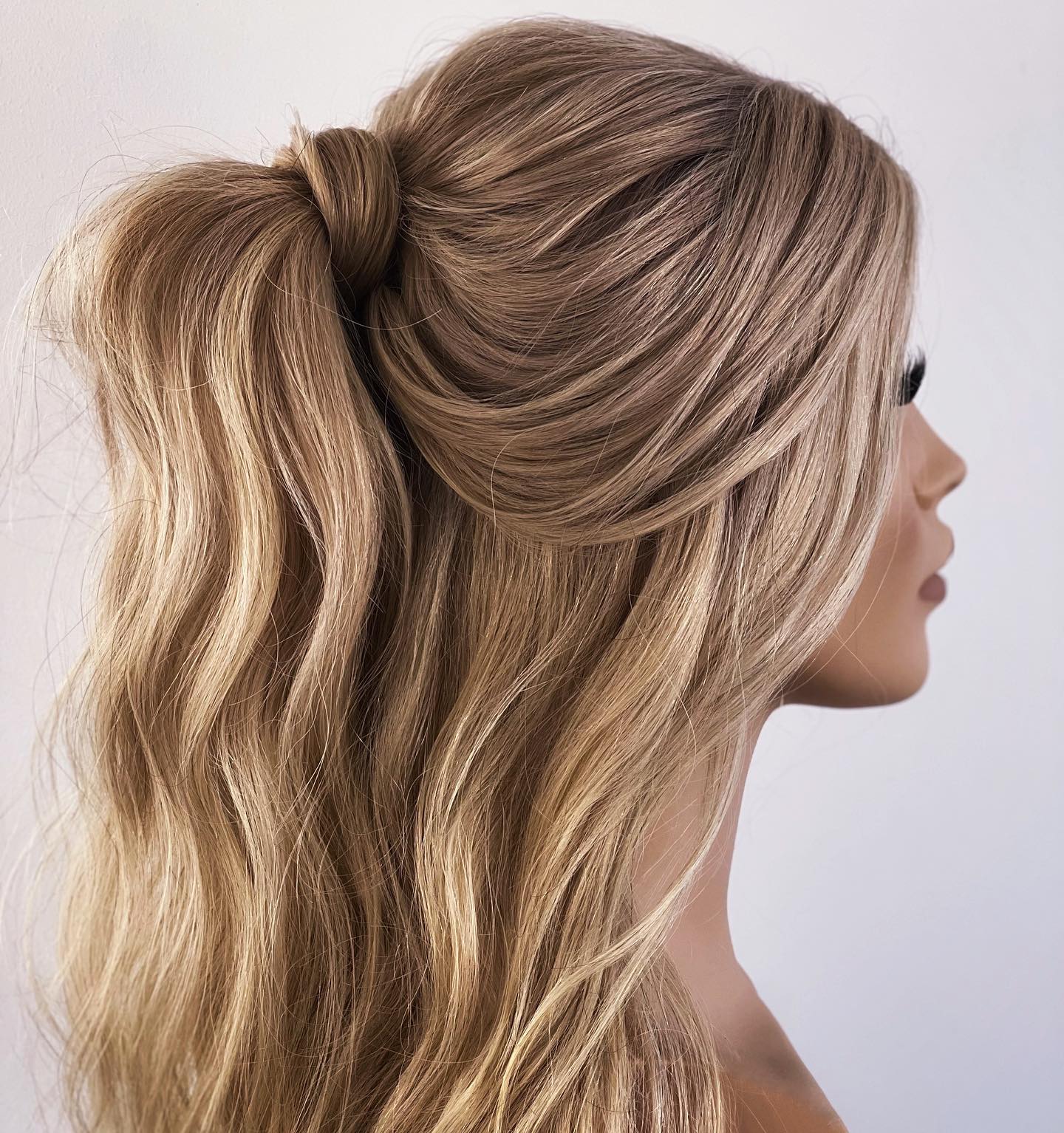 25 Half Up Half Down Ponytails That Show Why It s A Celebrity Go To Style