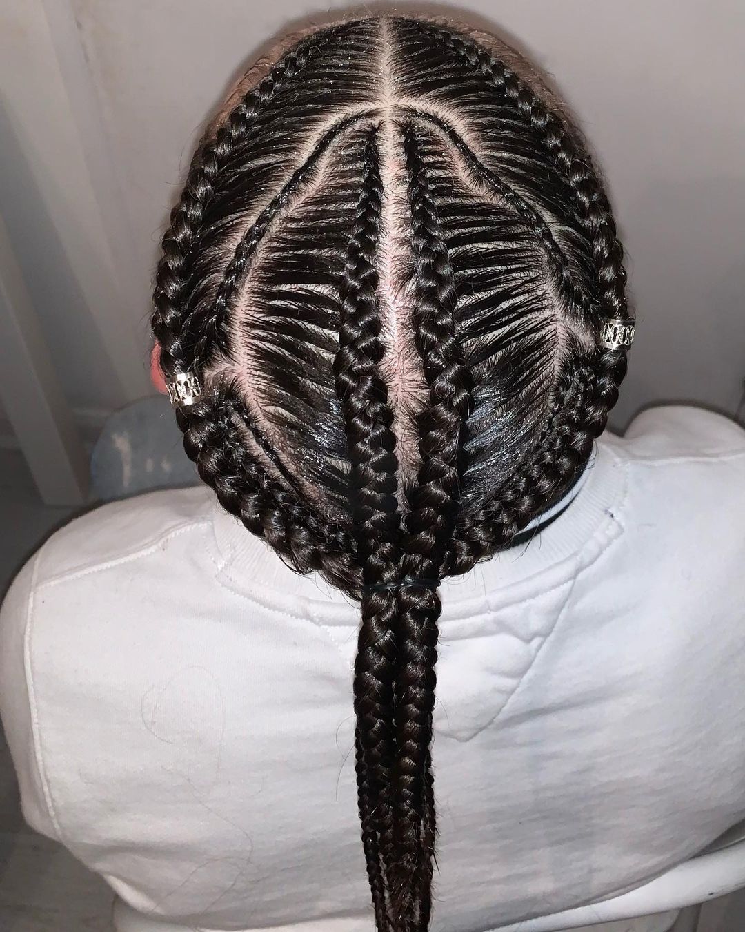 Cornrows Decorated With Beads 