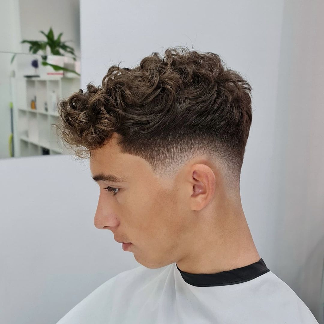 Curly Fade Hairstyle