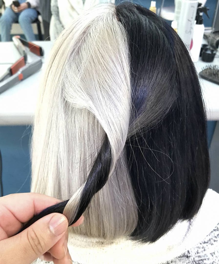 Os estilos de cabelo preto e branco mais chiques para se destacar nesta ...