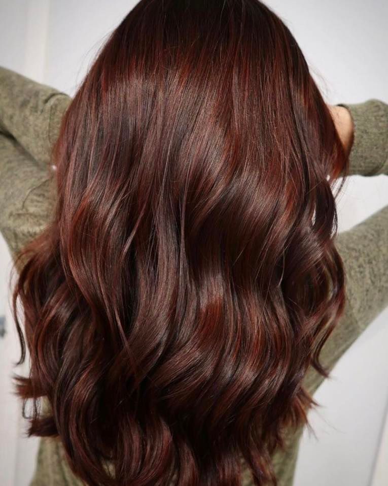 cherry brunette hairstyle