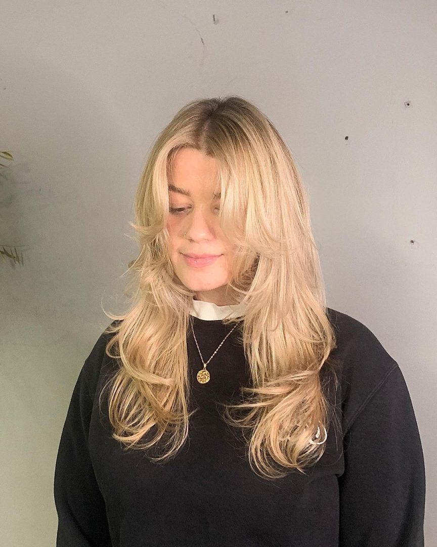 The calico cut – multiple colors choppy layers