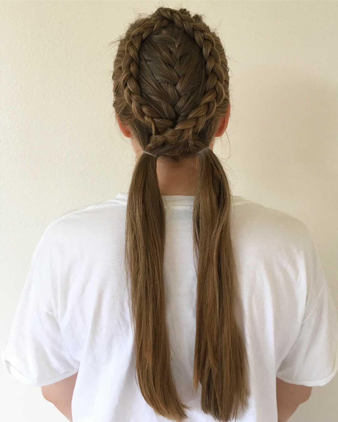 criss cross french and dutch braid pigtails