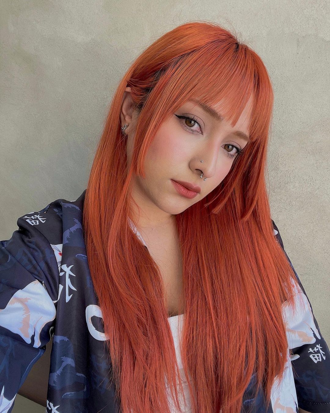 coupe de cheveux orange