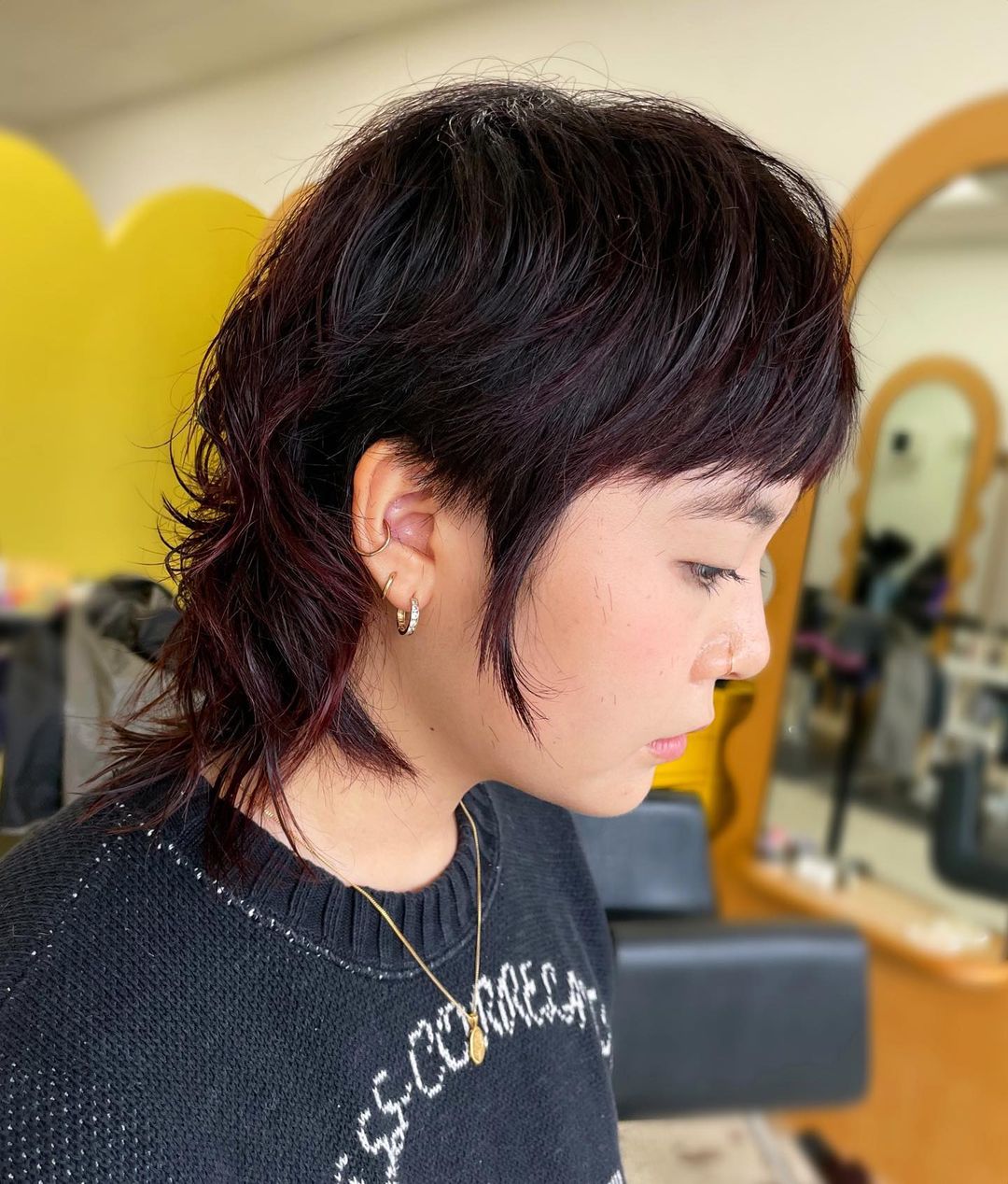 mullet shag and hime cut