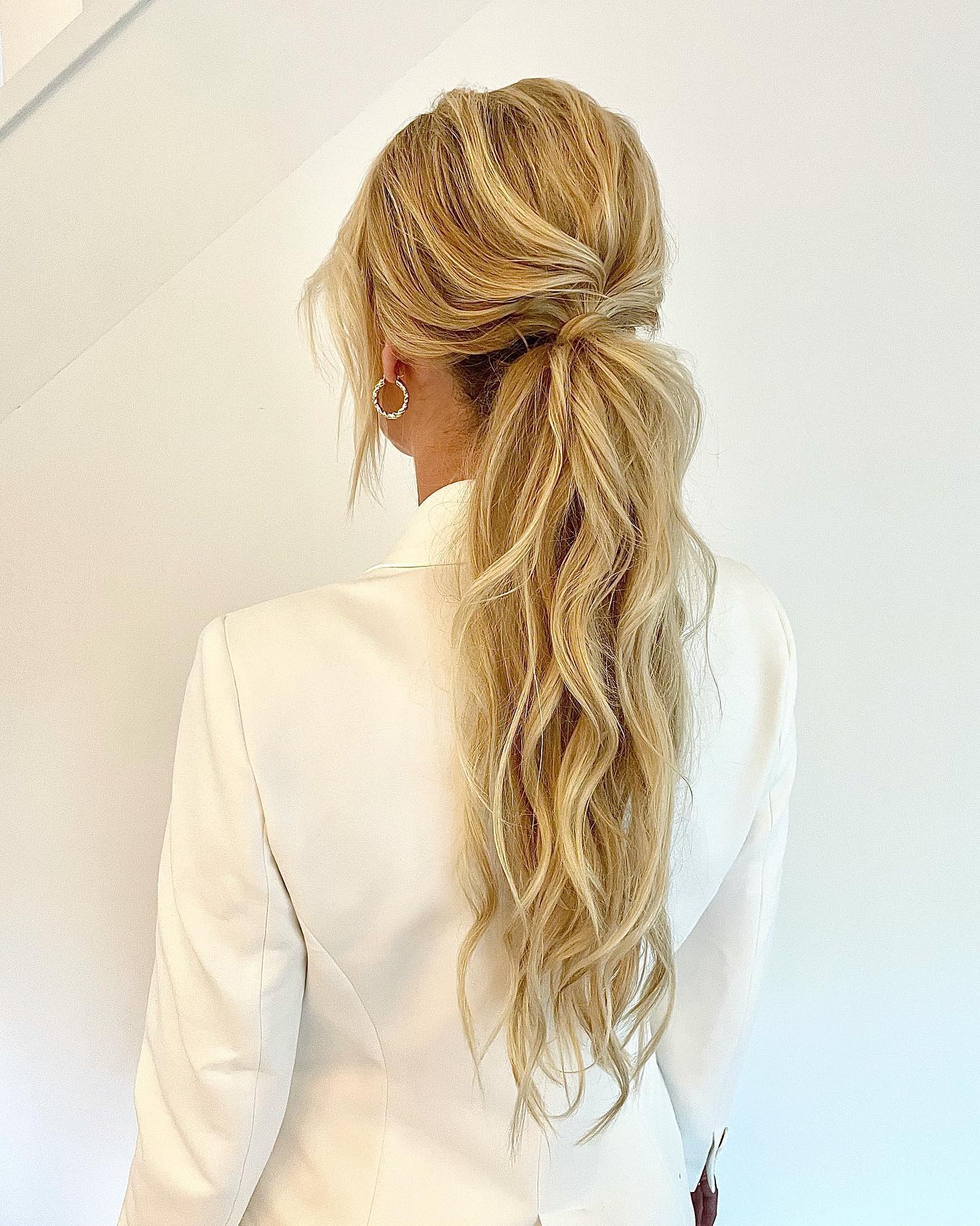 formal low ponytail hairstyle
