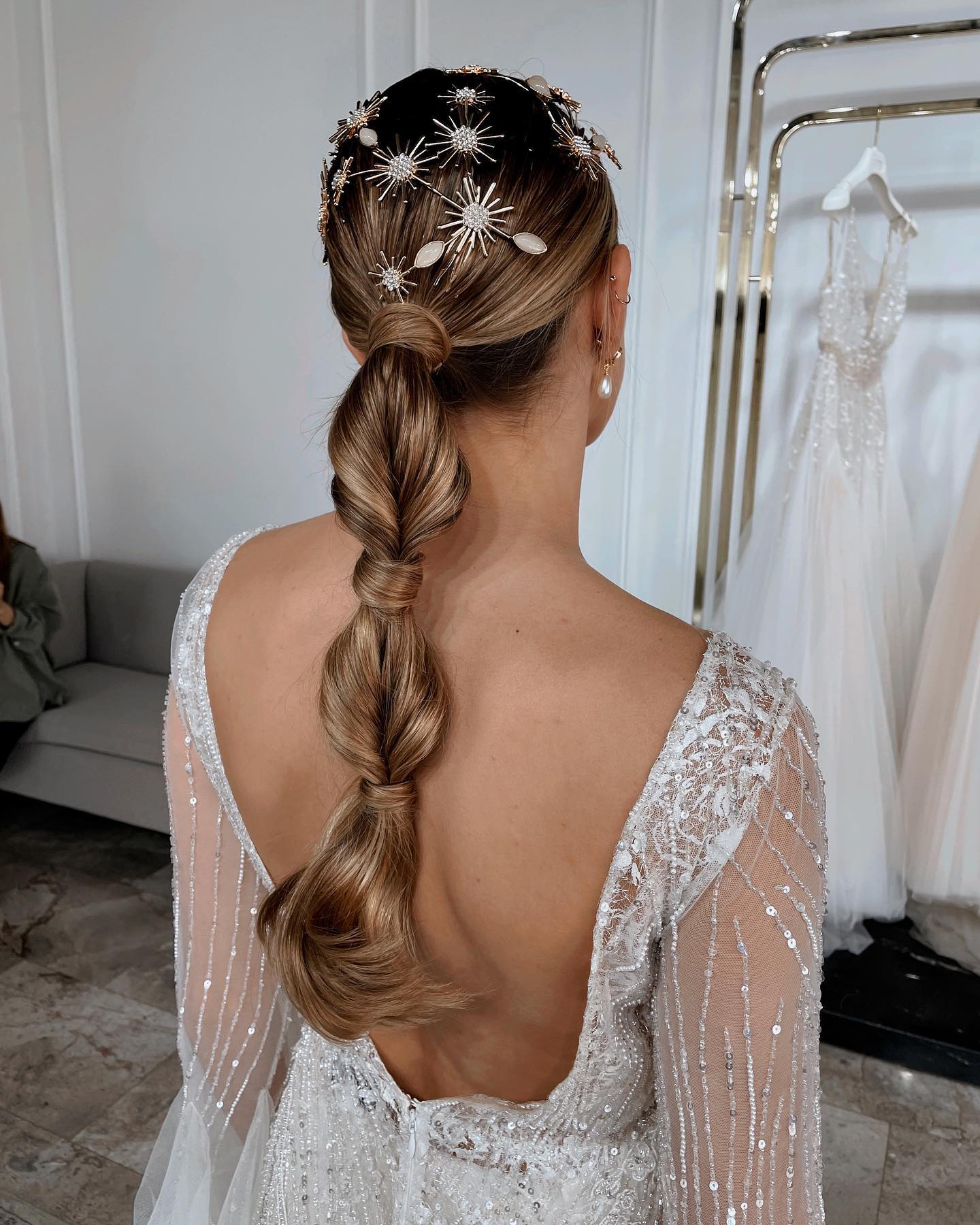 bubble braid pony with accessories