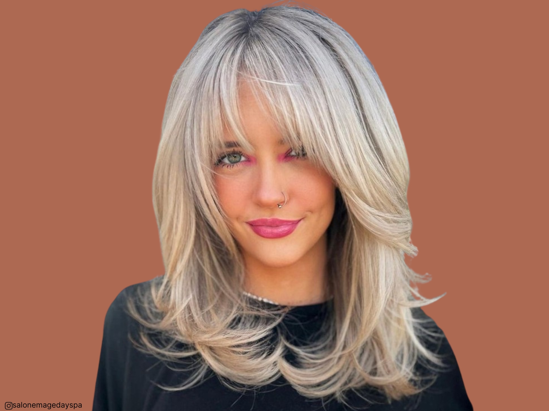 Layered Hair With Bangs Is About To Take The Street Style Scene By Storm