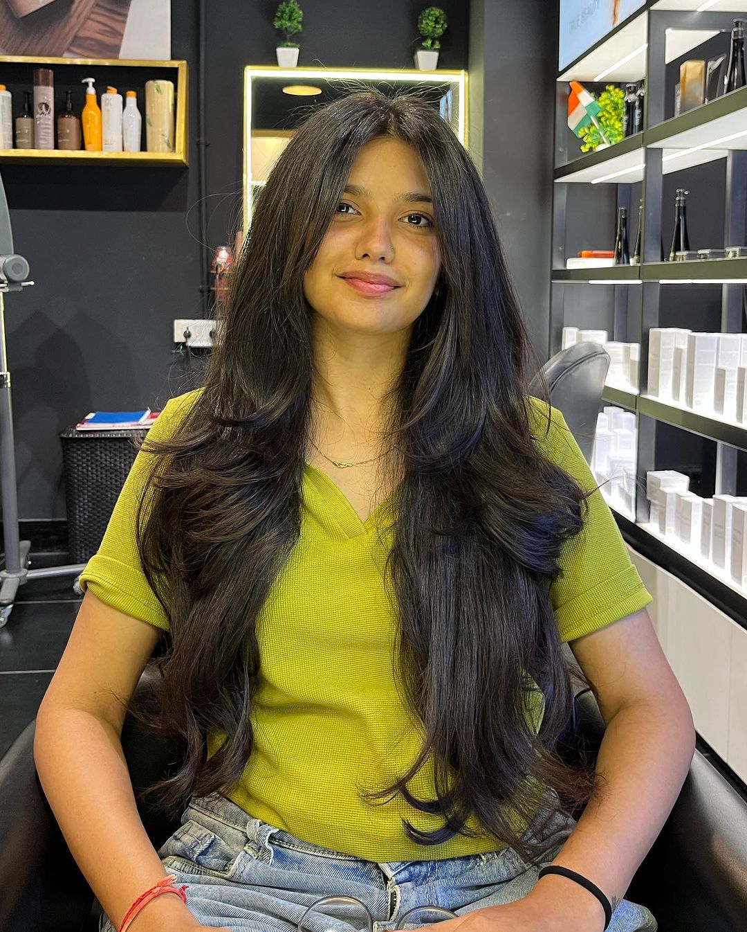 front layered haircut for long hair