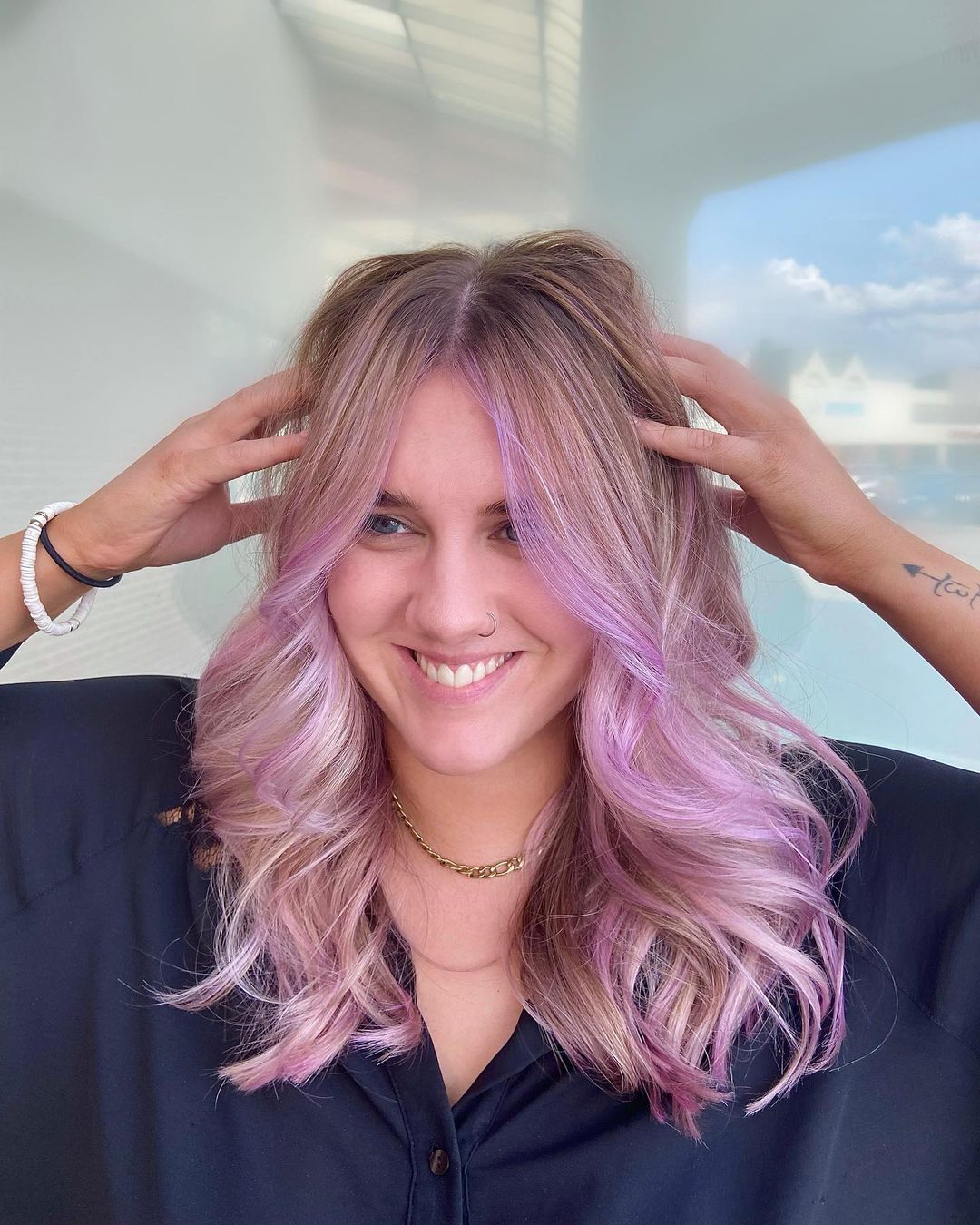 lilac blonde hair color