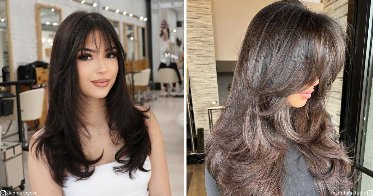 20 Most Flattering Long Layered Haircuts For Round Faces