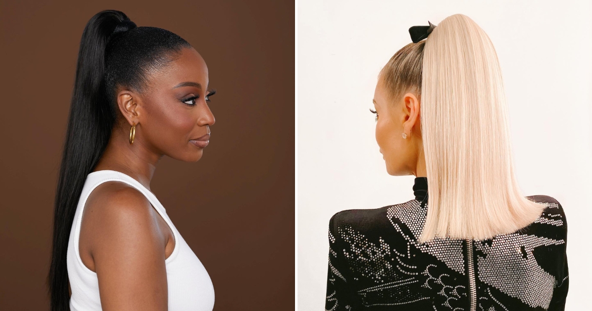 Estos peinados rectos con coleta redefinen el significado de la elegancia