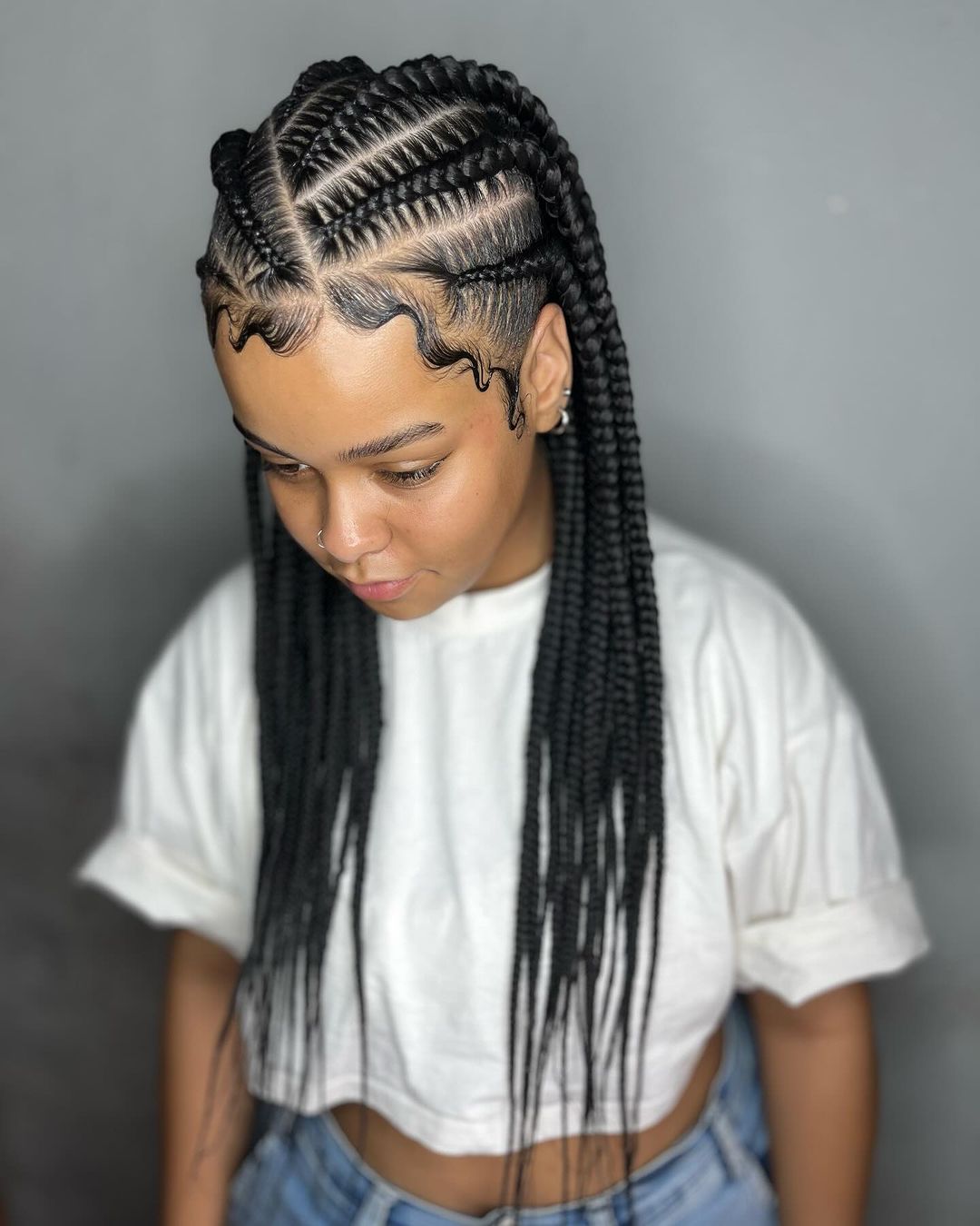 layered fulani braids
