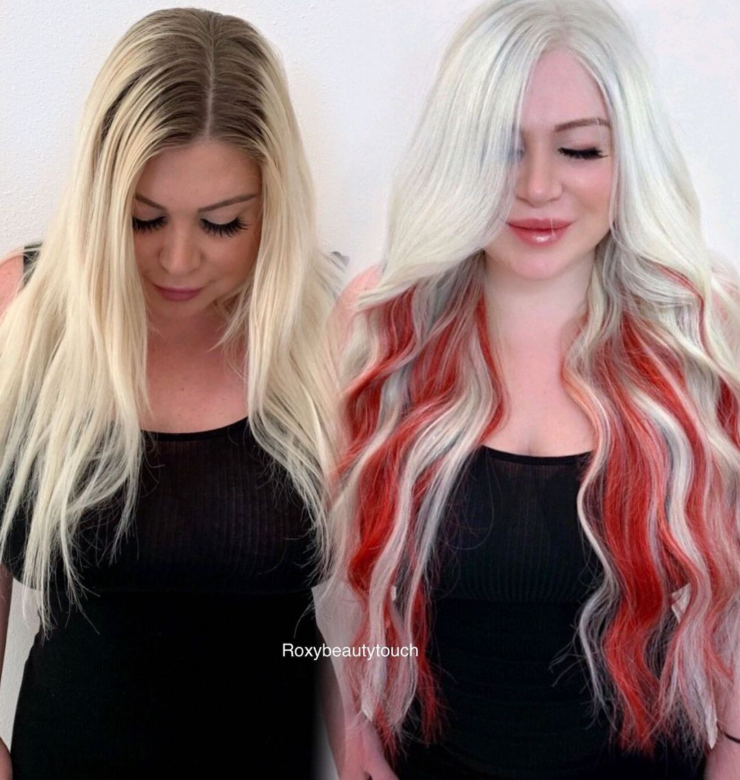 red and blonde transformation