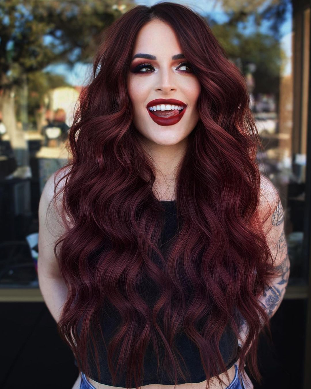thick red hair