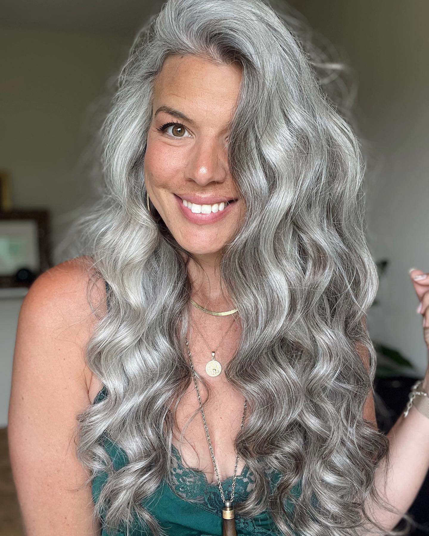 couleur des cheveux gris argent
