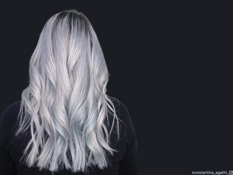 cor de cabelo prateada