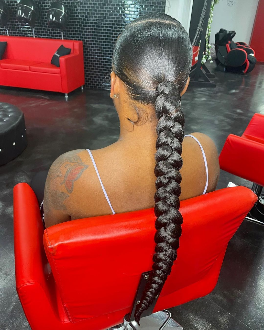 ponytail with braid