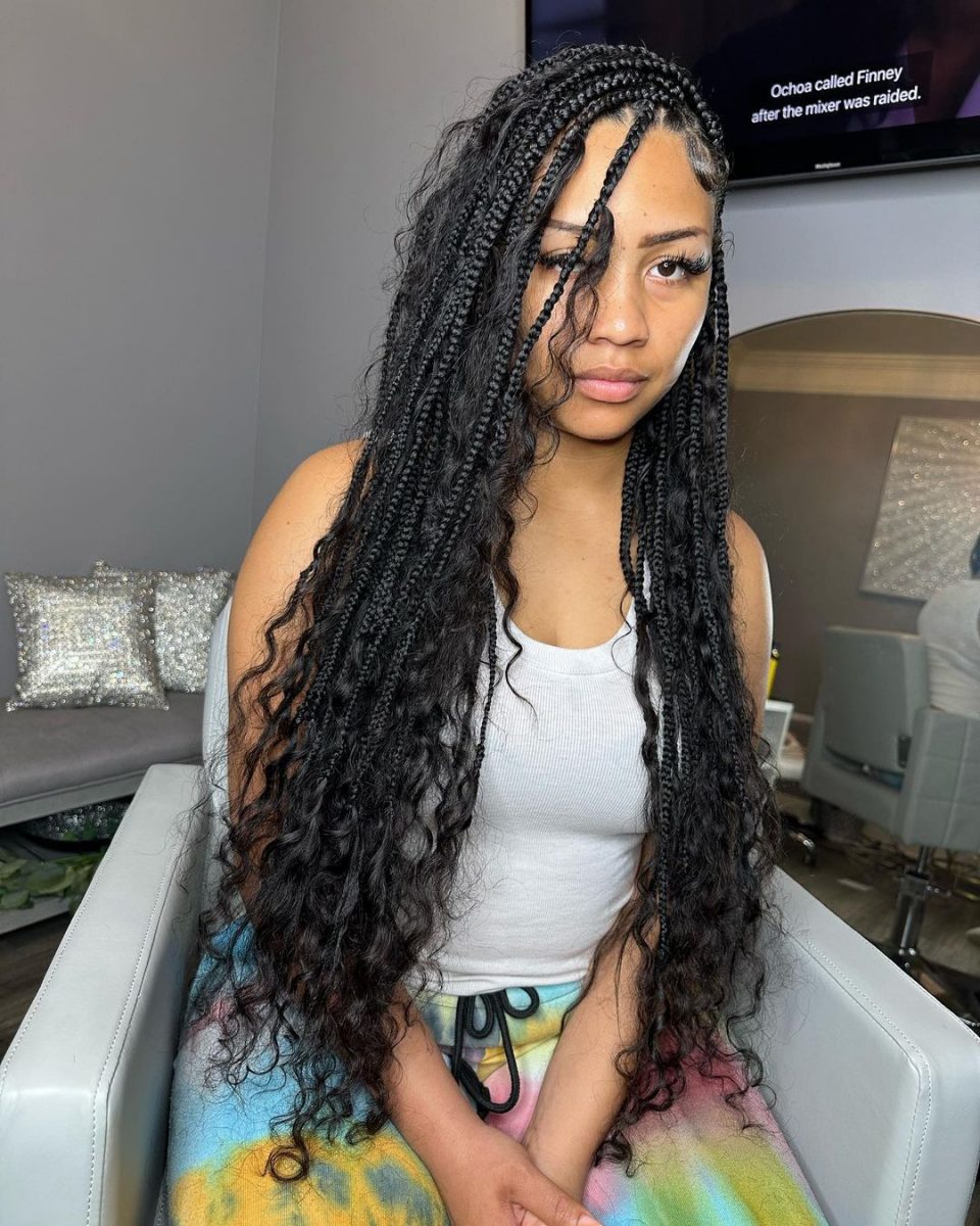  These 18 Boho Knotless Braids Styles Are Real Head-Turners