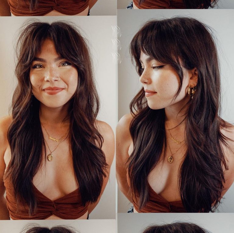 20 Ways To Wear A Bold And Beautiful Wolf Cut With Bangs 4432