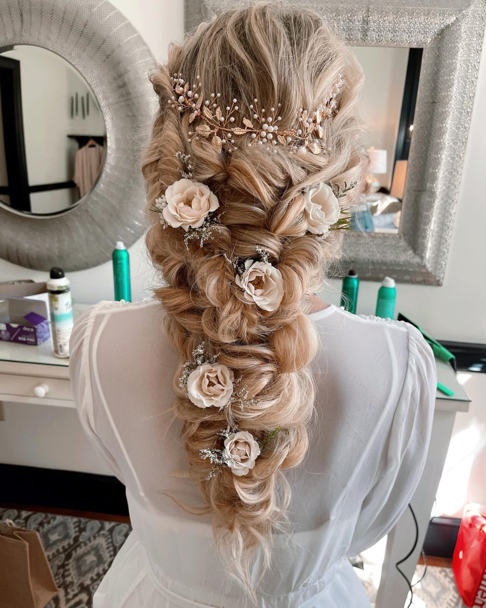  Image showing a braided headband hairstyle