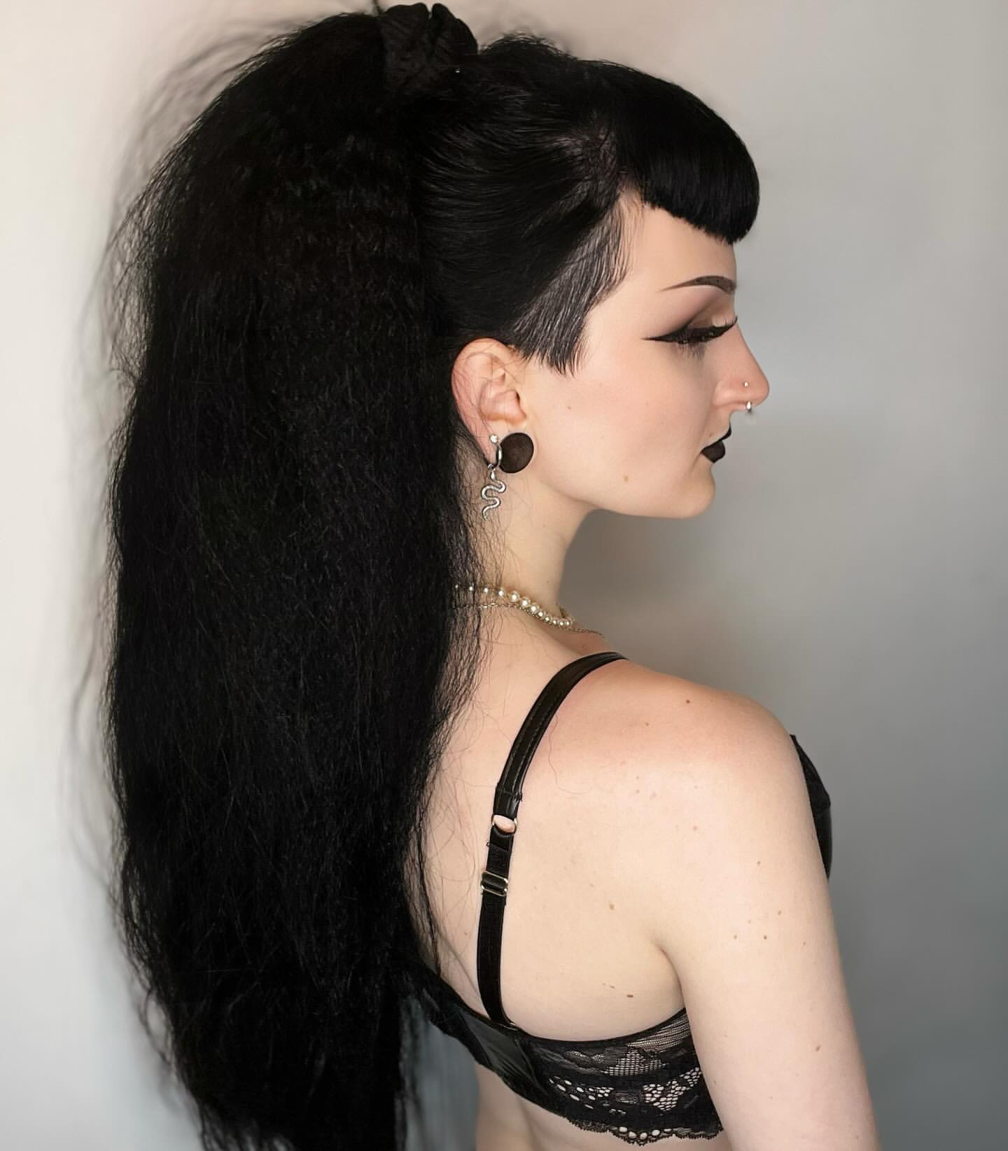 long hair with shaved sides