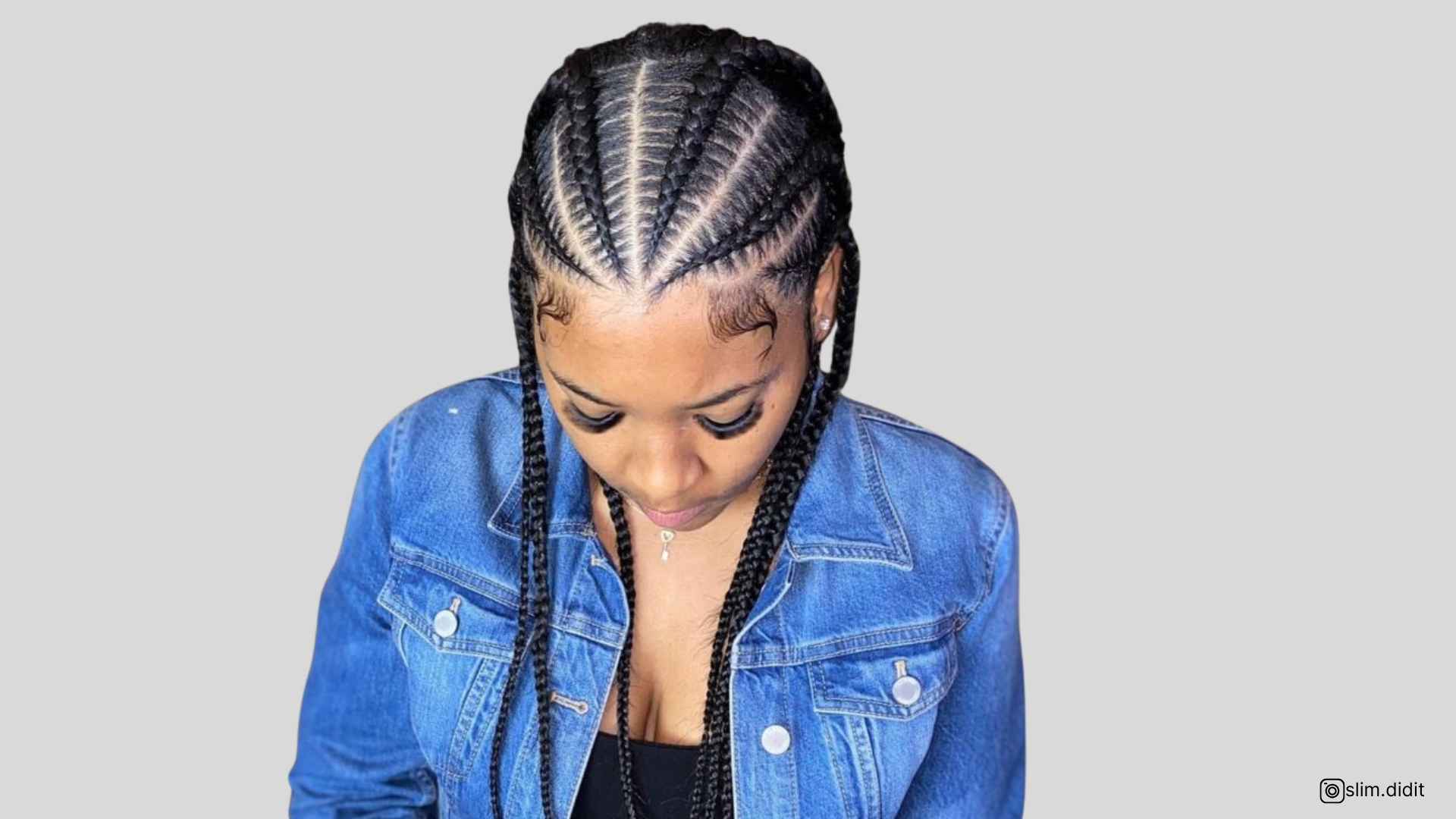 front braids on natural hair