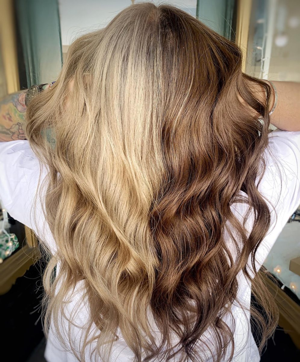 HalfBlonde HalfBrown Hair Will Give You ItGirl Vibes