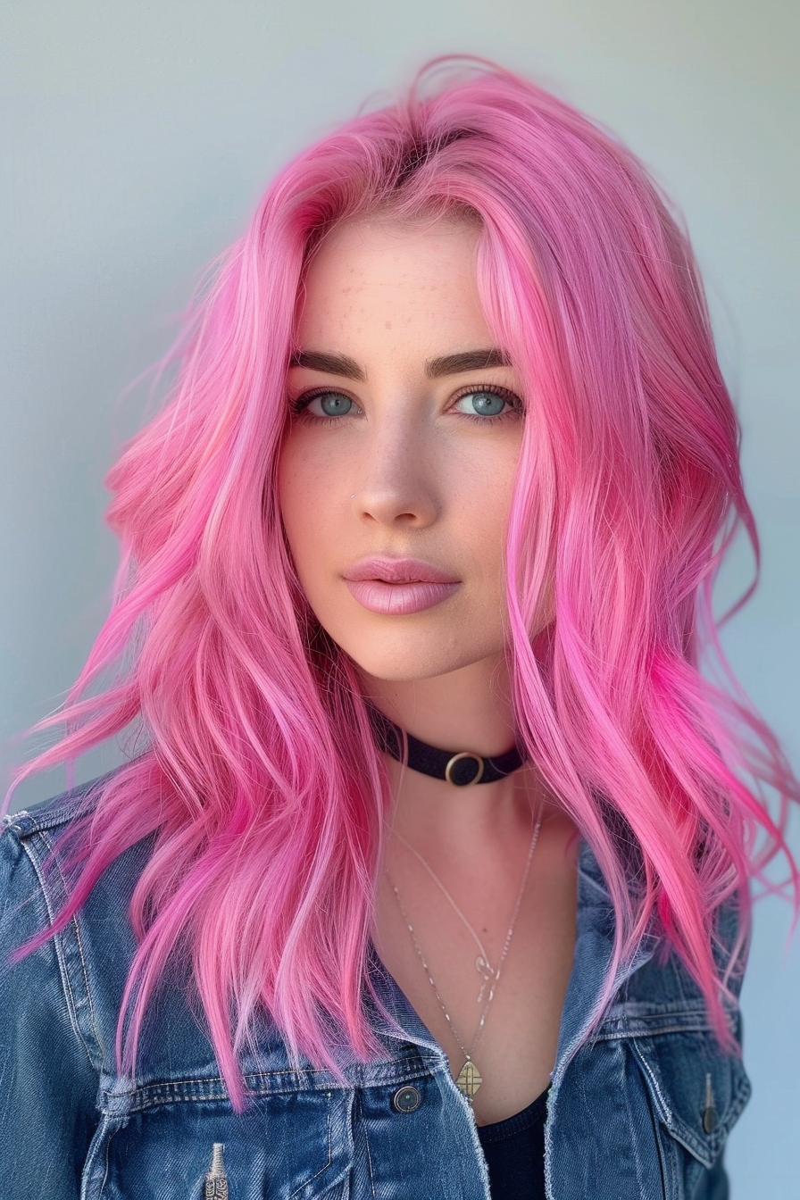 pulp riot cotton candy straight hair