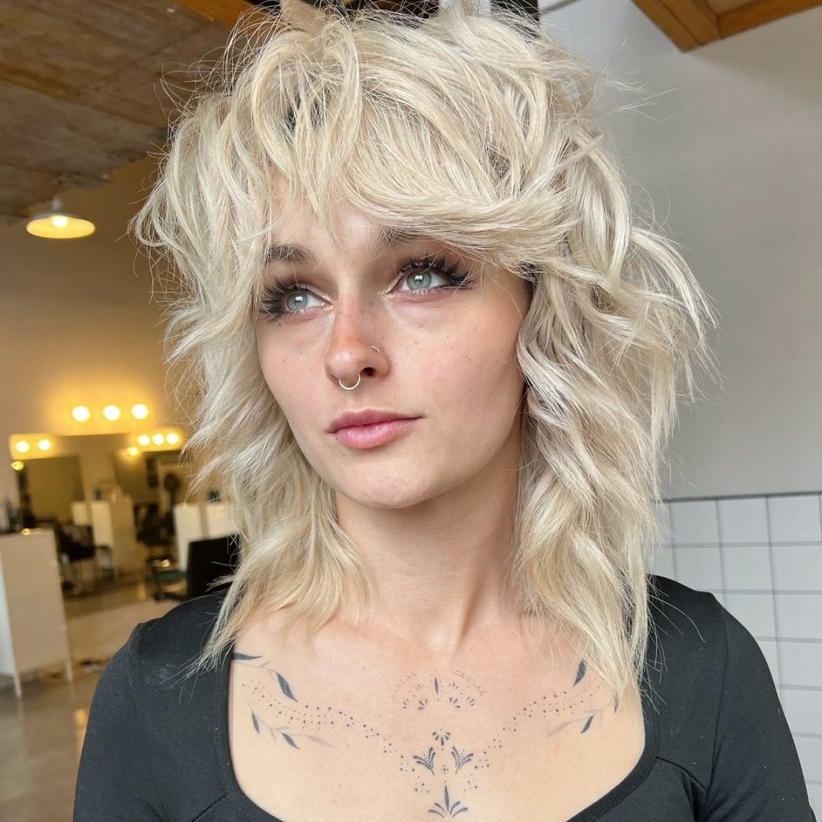 A Wavy Wolf Cut Is The Combination Of Chic And Wild You Need