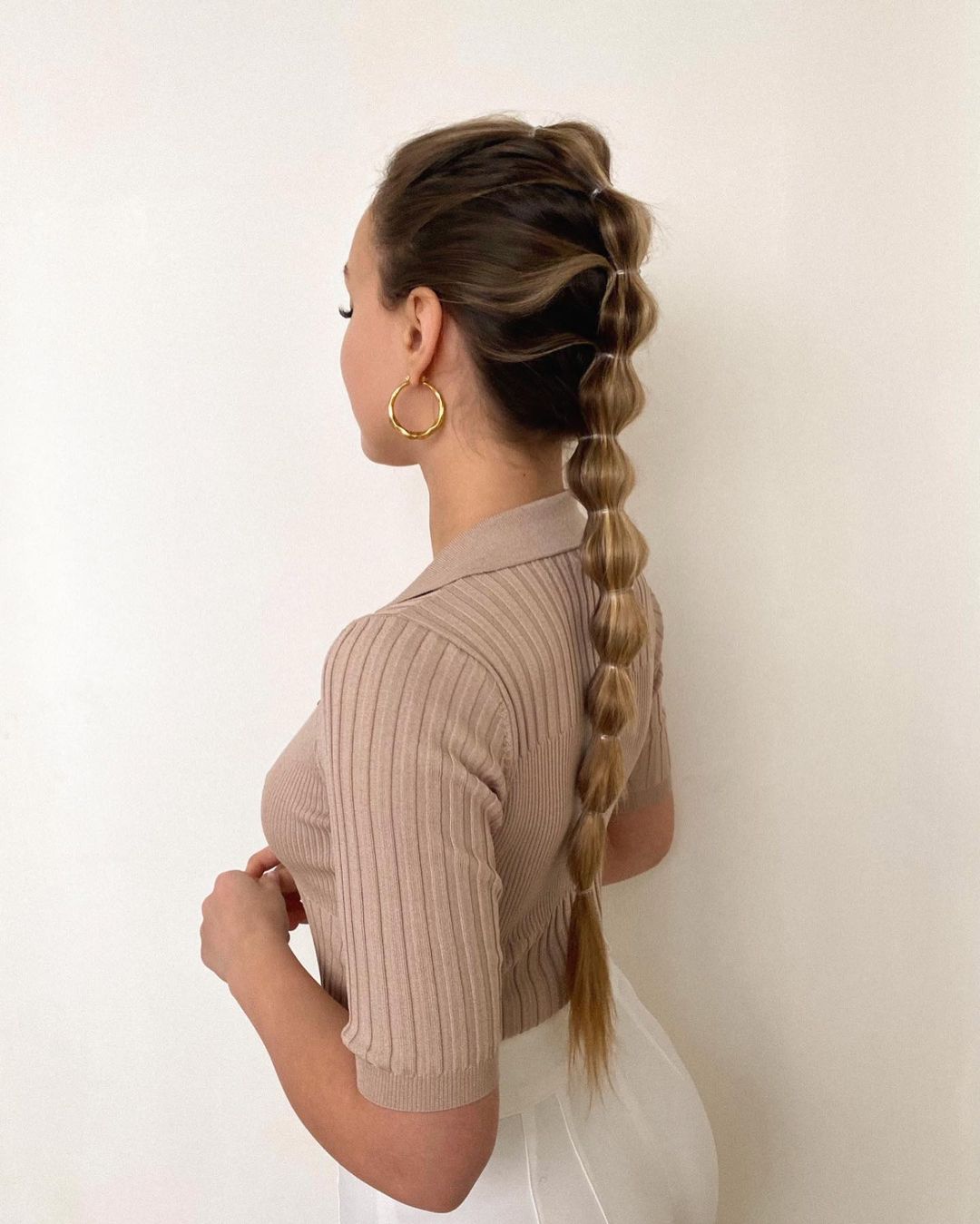 #3 Tresse à bulles Updo