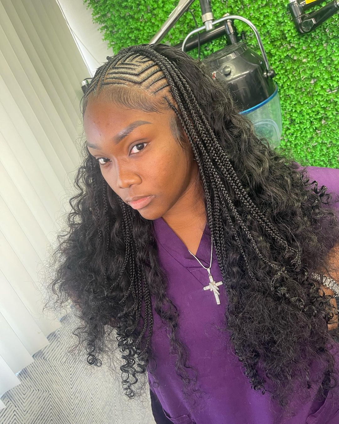 front braids with sew'n