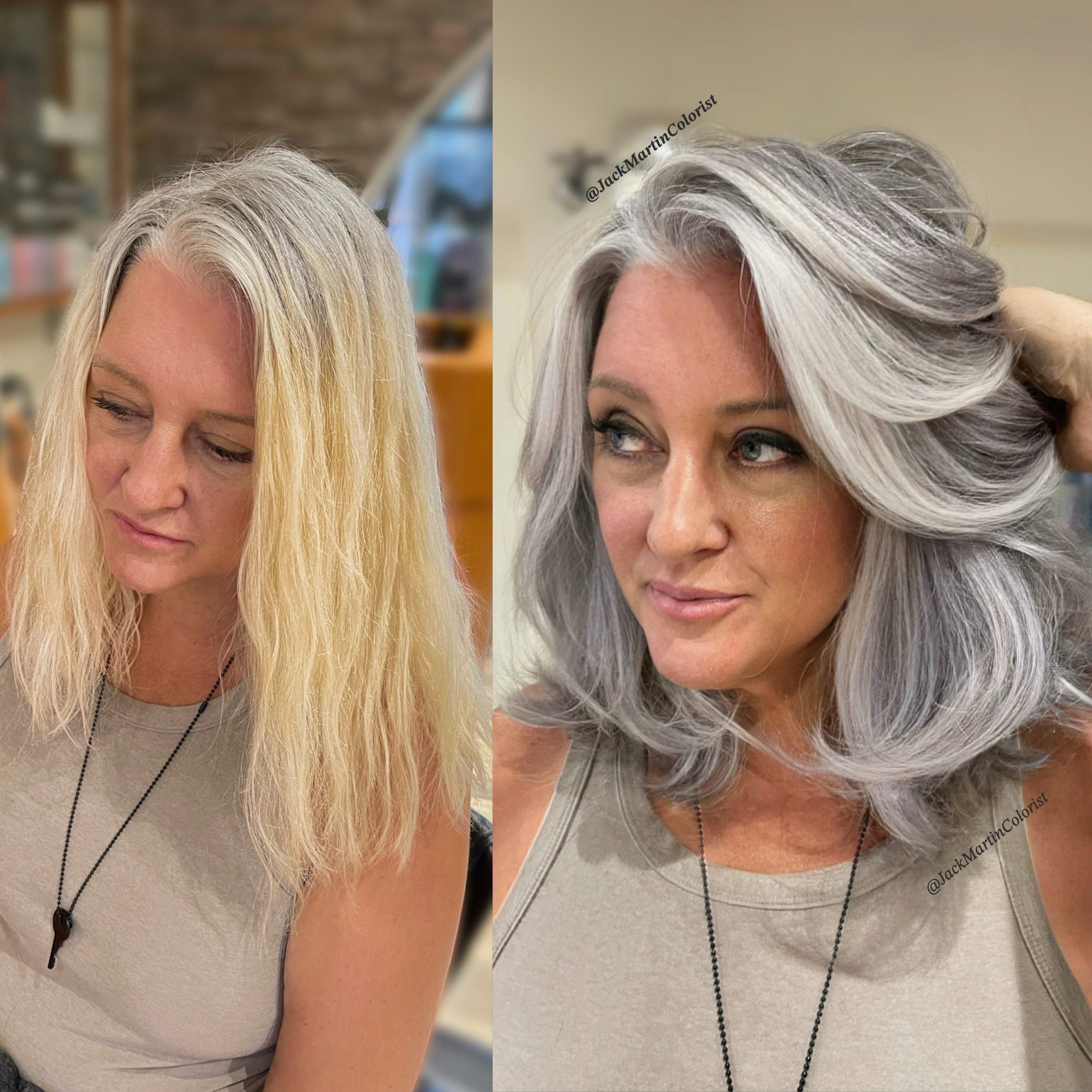 mezcla de grises antes y después