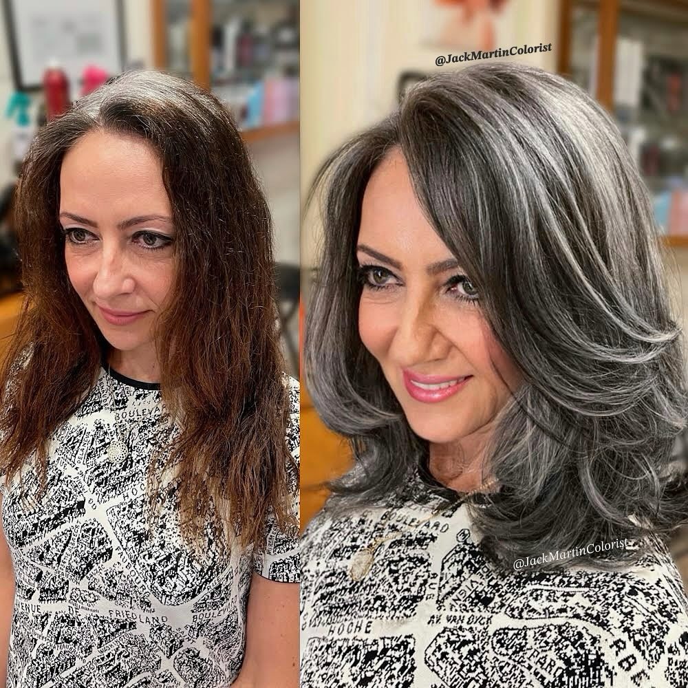 sfumatura di grigio prima e dopo
