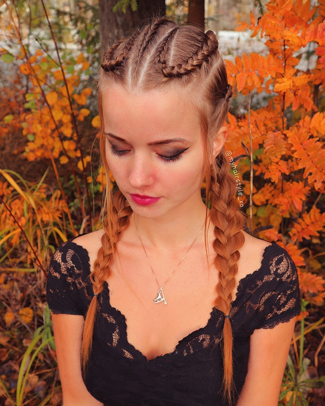 braided pigtails