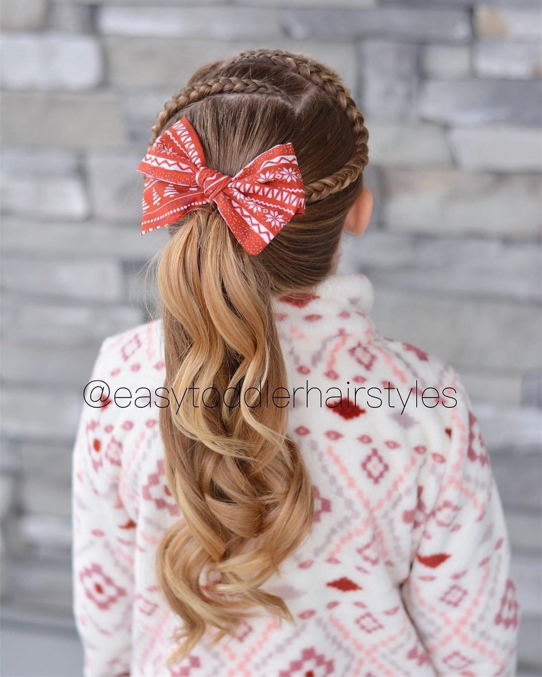 dutch lace braids into a high ponytail 