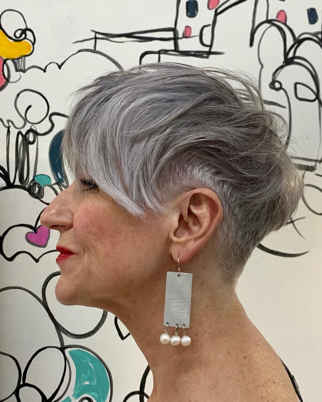 gray burst taper fade haircut