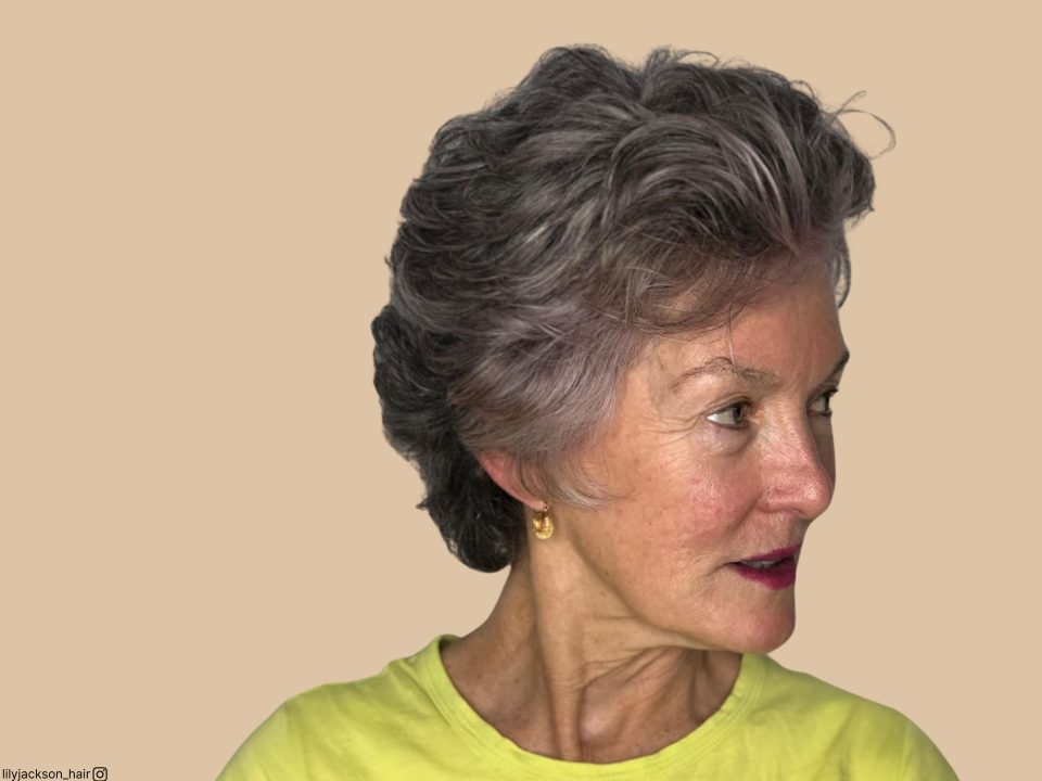 haircuts for women over 60 with thick hair