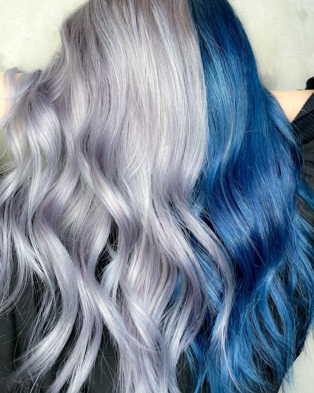 silver blue gemini hair