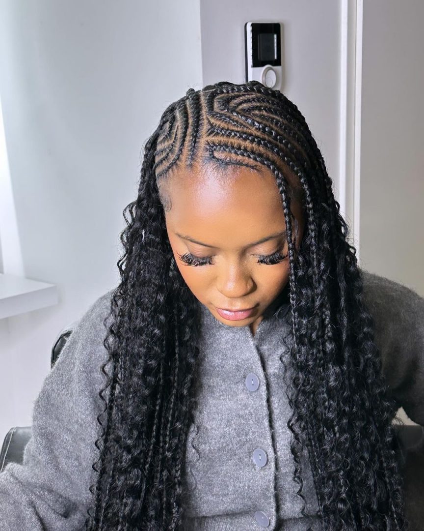 16 Half Cornrows Half Curly Weave Ideas For The Boldest Look