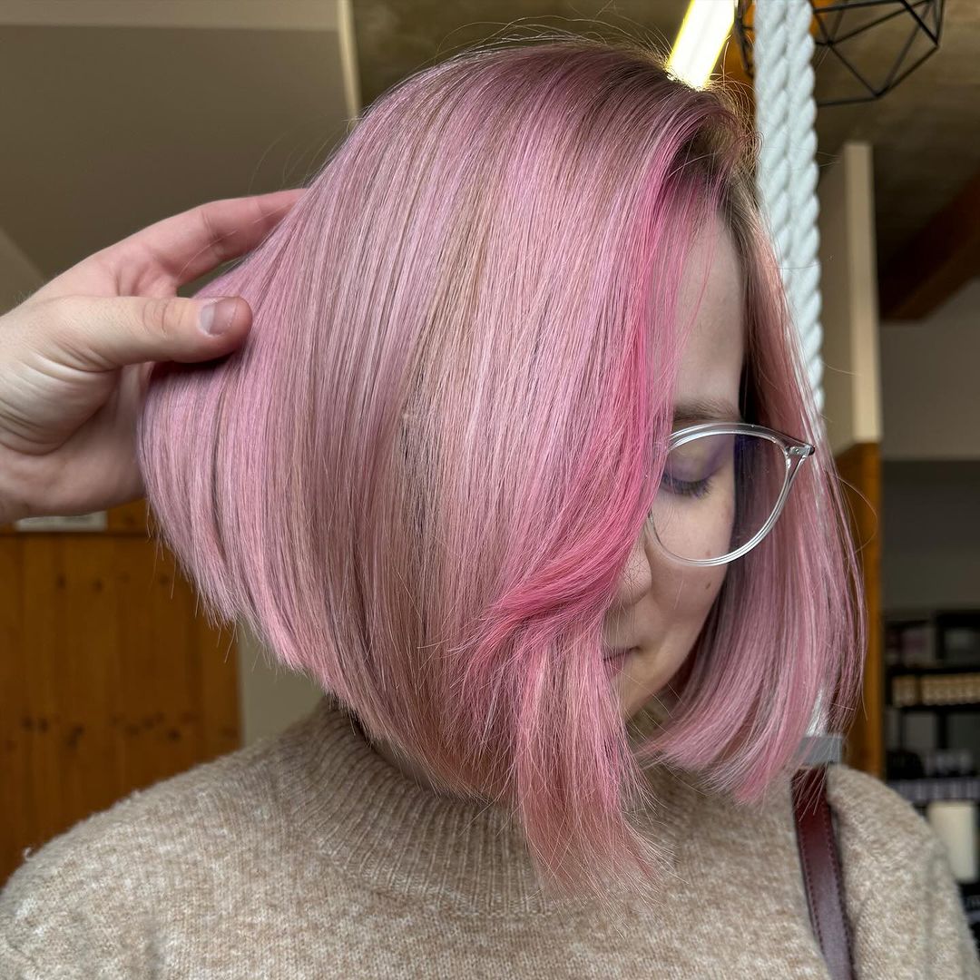 baby pink hair