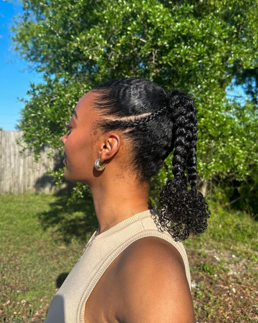 braided ponytail