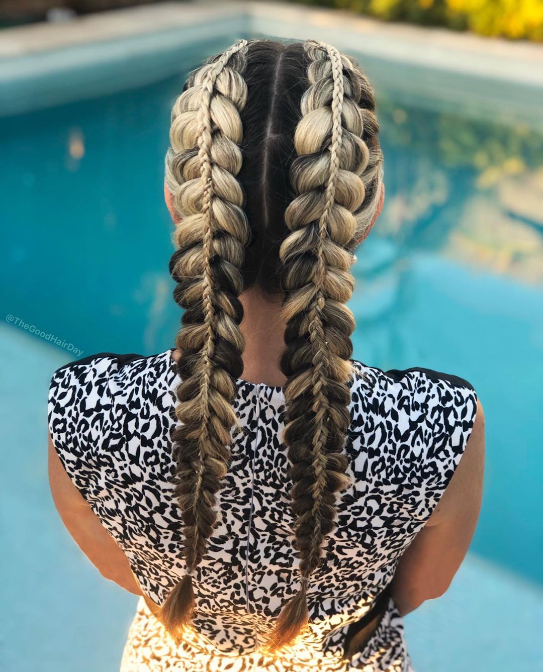 double stacked braids