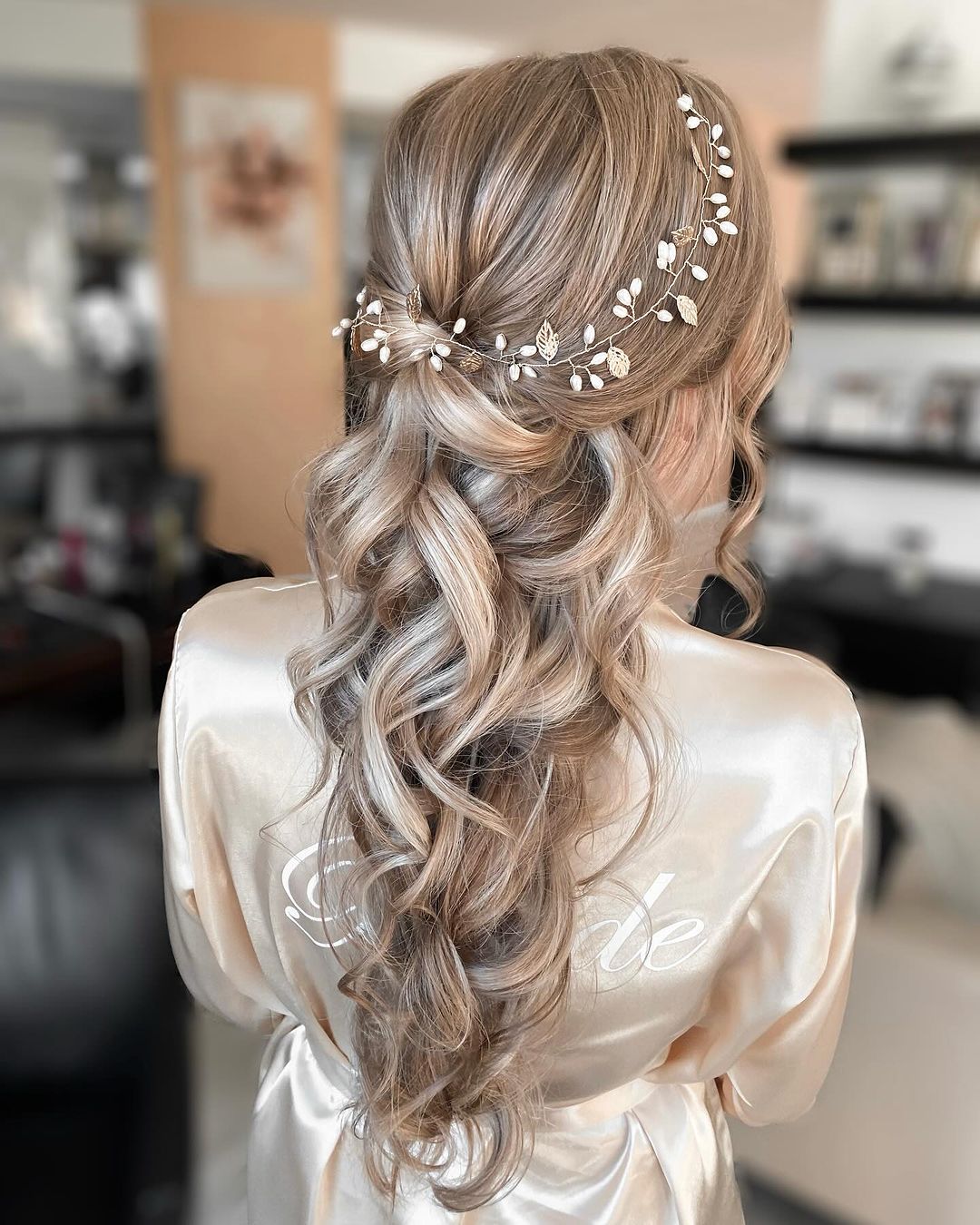 mermaid braid with flower crown