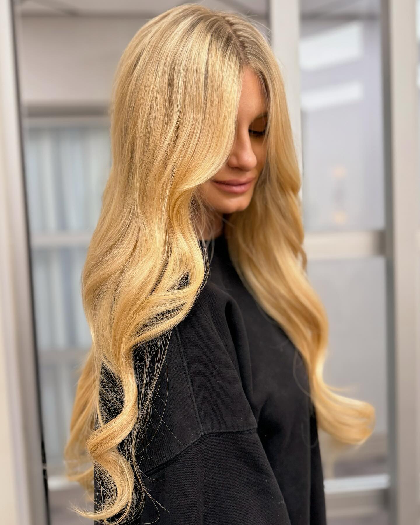 warm sunflower blonde