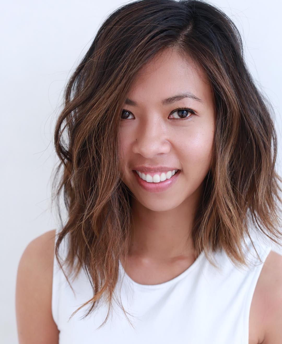 wavy asymmetrical bob